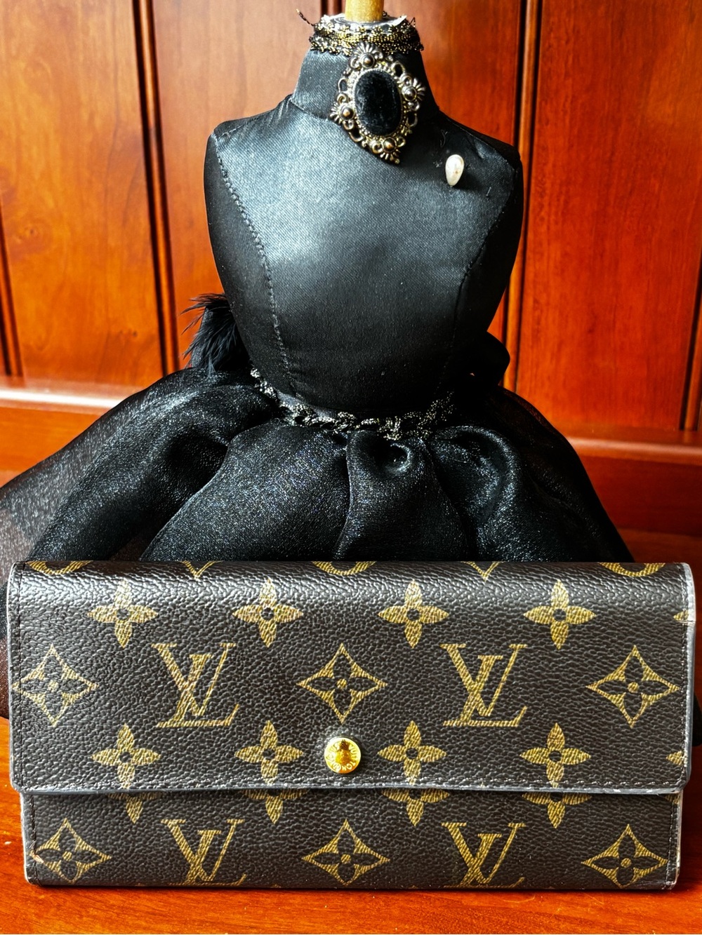 VTG Louis Vuitton Brown Monogram Canvas Small Wallet - Picture 8 of 11